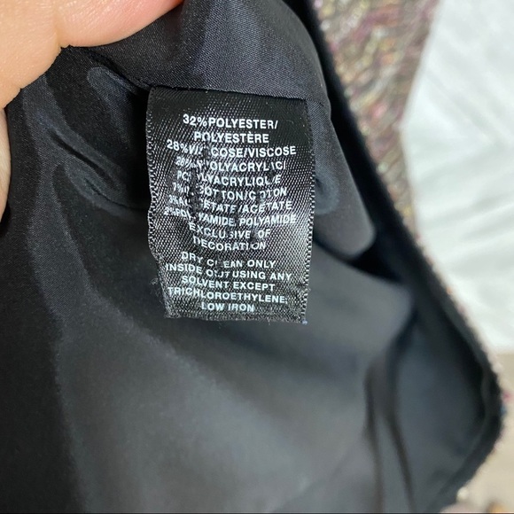 Lafayette 148 | Metallic Tweed Leather Blazer 10 - Picture 5 of 7